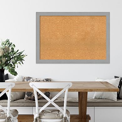 Amanti Art Brushed Framed Cork Board Wall Decor