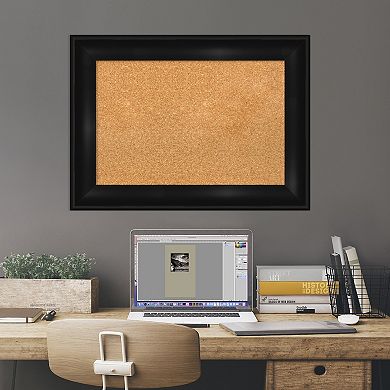 Amanti Art Grand Black Framed Cork Board Wall Decor