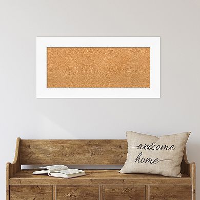 Amanti Art White Cork Board Framed Wall Art