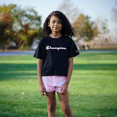 Girls 7-16 Champion Tie-Dye Script Boxy Tee