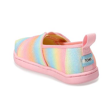 TOMS Glitter Toddler Alpargata Shoes