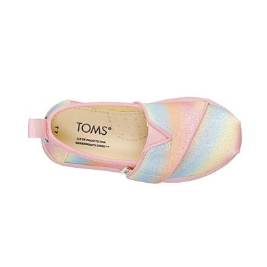 TOMS Glitter Toddler Alpargata Shoes