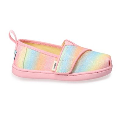 TOMS Glitter Toddler Alpargata Shoes