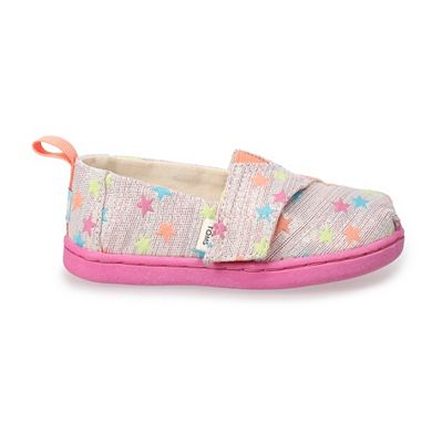 TOMS Glimmer Stars Toddler Girls' Alpargata Shoes
