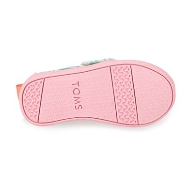 TOMS Hawaiian Flamingos Toddler Girls' Alpargata Shoes