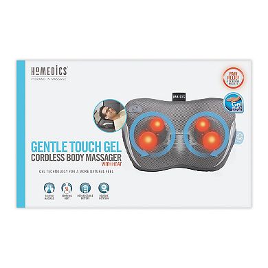 HoMedics Gentle Touch Gel Cordless Massager with Heat