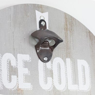 American Art Décor "Ice Cold Beer" Bottle Opener Wall Decor