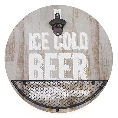 American Art Décor "Ice Cold Beer" Bottle Opener Wall Decor