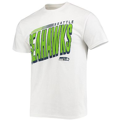 Men's Junk Food White Seattle Seahawks Hail Mary T-Shirt