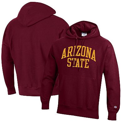 Men's Champion Maroon Arizona State Sun Devils Team Arch Reverse Weave Pullover Hoodie