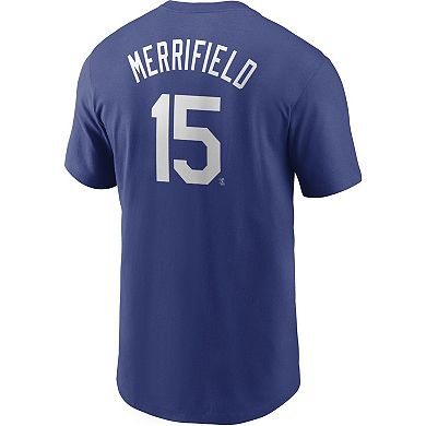 Men's Nike Royal Kansas City Royals Name & Number T-Shirt