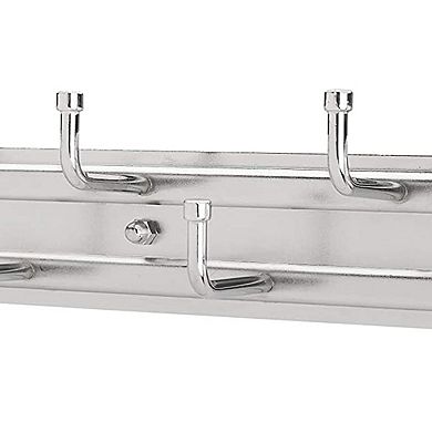 Rev-a-shelf 12" Pullout Belt Rack Closet Storage Organizer, Chrome, Brc-12cr