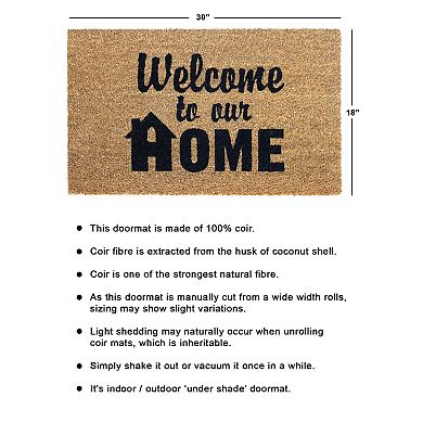 RugSmith Welcome to Our Home Doormat - 18'' x 30''