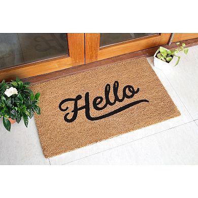 RugSmith Simply Hello Doormat - 18'' x 30''