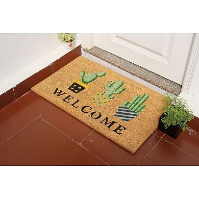 RugSmith Welcome Topiary Doormat - 18'' x 30''