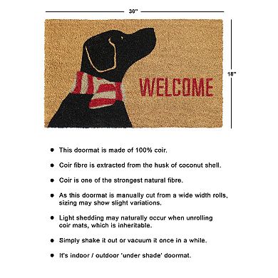 RugSmith Welcome Dog Doormat - 18'' x 30''