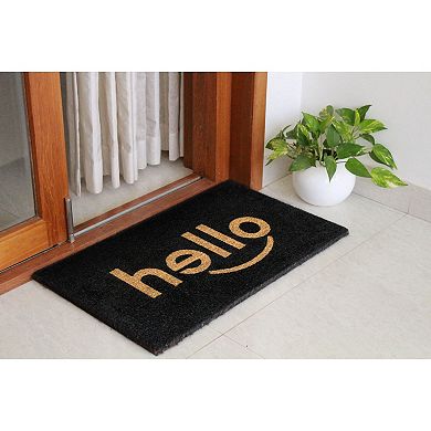 RugSmith Hello Doormat - 18'' x 30''