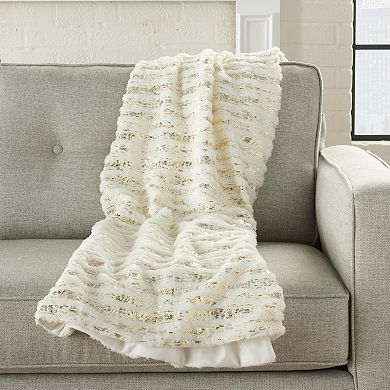 Mina Victory Faux Fur Indoor Throw