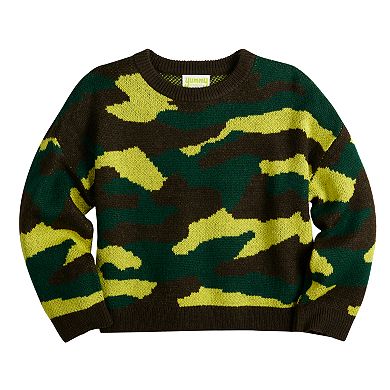 Women's Yummy Sweater Co. Camo Easy Crewneck Sweater