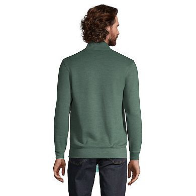 Big & Tall Lands' End Bedford Classic-Fit Rib Heather Quarter-Zip Sweater