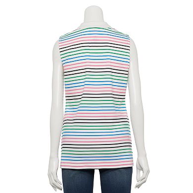 Women's Croft & Barrow® Essential Sleeveless Polo Shirt
