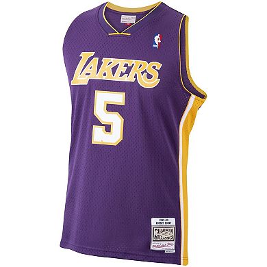 Men's Mitchell & Ness Robert Horry Purple Los Angeles Lakers 1999-2000 Hardwood Classics Swingman Player Jersey