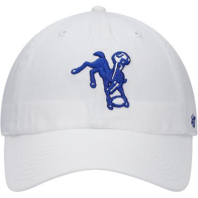 Men's '47 White Indianapolis Colts Clean Up Legacy Adjustable Hat
