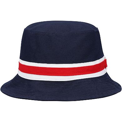 Men's '47 Navy New England Patriots Striped Bucket Hat