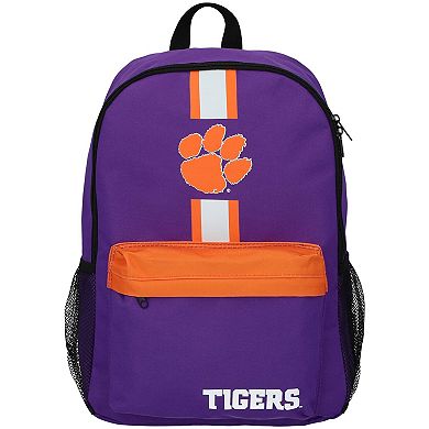 FOCO Clemson Tigers 2021 Team Stripe Backpack