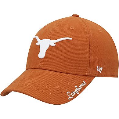 Women's '47 Texas Orange Texas Longhorns Miata Clean Up Logo Adjustable Hat