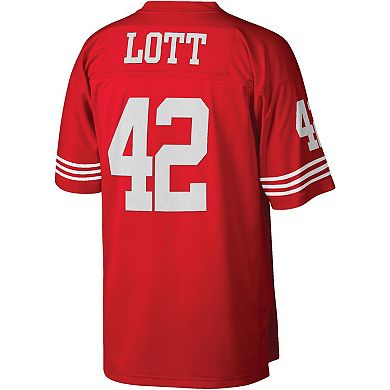 Men's Mitchell & Ness Ronnie Lott Scarlet San Francisco 49ers Legacy Replica Jersey