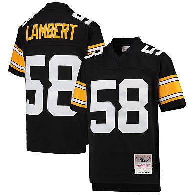 Youth Mitchell & Ness Jack Lambert Black Pittsburgh Steelers 1976 Legacy Retired Player Jersey