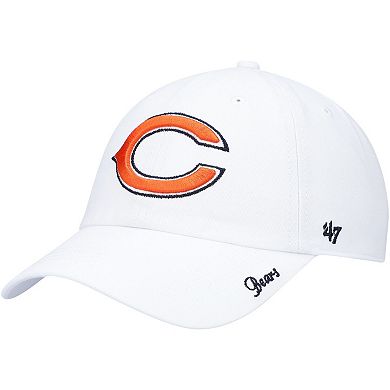 Women's '47 White Chicago Bears Miata Clean Up Logo Adjustable Hat