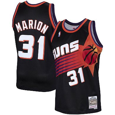 Men's Mitchell & Ness Shawn Marion Black Phoenix Suns 1999-2000 Hardwood Classics Swingman Player Jersey