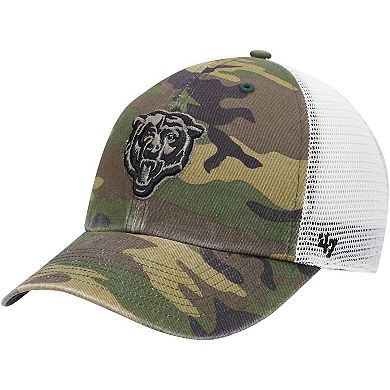 Men's '47 Camo Chicago Bears Branson Clean Up Trucker Hat