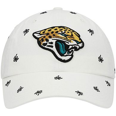 Women's '47 White Jacksonville Jaguars Confetti Clean Up Adjustable Hat