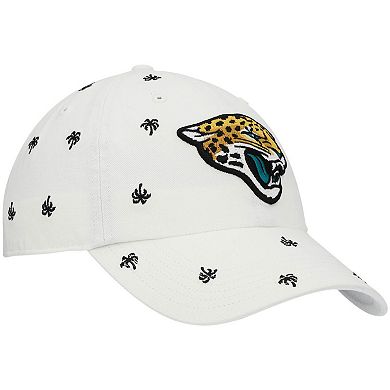 Women's '47 White Jacksonville Jaguars Confetti Clean Up Adjustable Hat