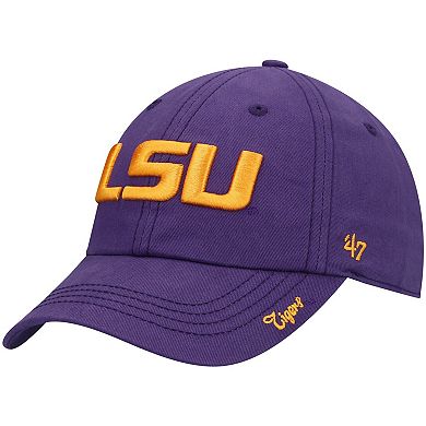 Women's '47 Purple LSU Tigers Miata Clean Up Logo Adjustable Hat