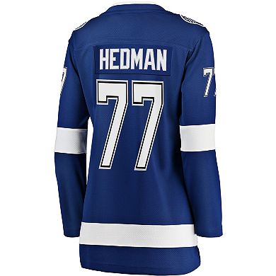 Women's Fanatics Branded Victor Hedman Blue Tampa Bay Lightning Premier Breakaway Player Jersey