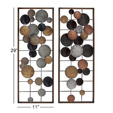 Stella & Eve Iron Disc Wall Decor 2-Piece Set