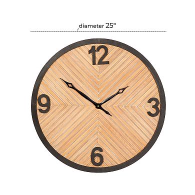 Stella & Eve Minimalist Wood Wall Clock