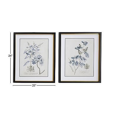 Stella & Eve Framed Floral Wall Art 2-Piece Set