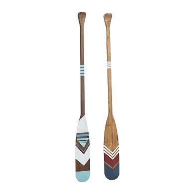 Stella & Eve Wooden Oar Decor 2-Piece Set