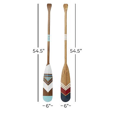 Stella & Eve Wooden Oar Decor 2-Piece Set