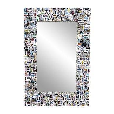 Stella & Eve Glass Kaleidoscopic Wall Mirror