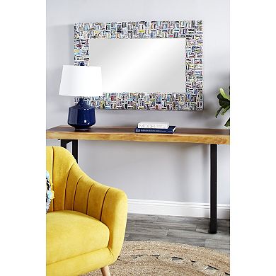 Stella & Eve Glass Kaleidoscopic Wall Mirror