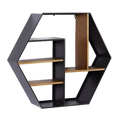 Stella & Eve Hexagon Wall Shelf