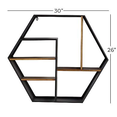 Stella & Eve Hexagon Wall Shelf