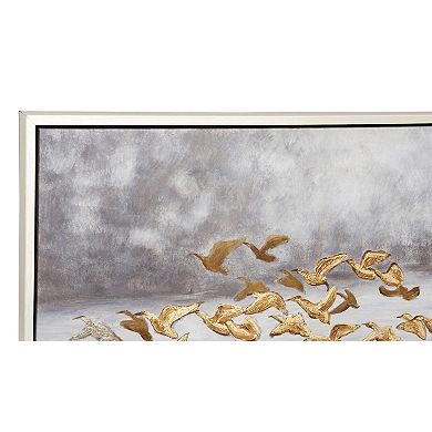 Stella & Eve Gold Finish Bird Framed Wall Art