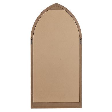 Stella & Eve Brown Wood Cathedral Wall Mirror
